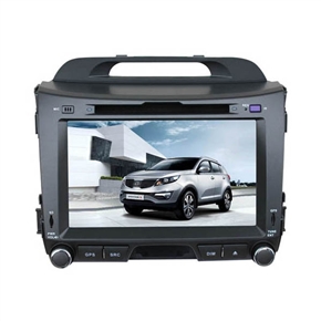 BuySKU59014 8-inch Digital Touch Screen Professional Car DVD Player-KIA-Sportage R with DVB-T/GPS/iPod/Bluetooth/AM/FM (Black)