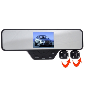 BuySKU73061 A100-B 3.5-inch TFT-LCD Dual-picture Dual-camera 1080P Rearview Car DVR Video Camcorder with HDMI /Night Vision /SD Slot