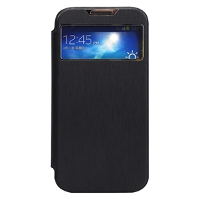 BuySKU72577 BASEUS Ultra-thin Battery Cover PU Protective Flip Case with Sleep/Wake-up Function for Samsung Galaxy S IV (Black)
