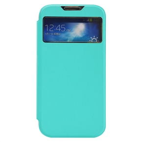 BuySKU72573 BASEUS Ultra-thin Battery Cover PU Protective Flip Case with Sleep/Wake-up Function for Samsung Galaxy S IV (Blue)