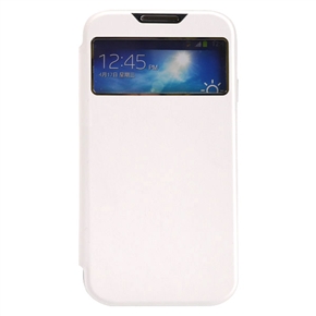 BuySKU72576 BASEUS Ultra-thin Battery Cover PU Protective Flip Case with Sleep/Wake-up Function for Samsung Galaxy S IV (White)