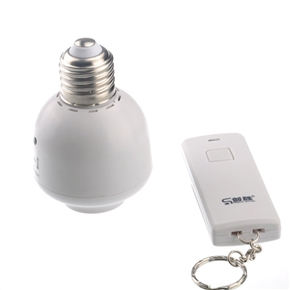 BuySKU72601 CS-DT Smart Wireless Remote Control E27 Light Bulb Lamp Holder (White)