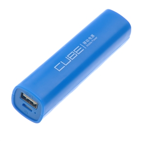 BuySKU72756 Cube E02A 2000mAh Mobile Power Bank External Battery Charger for iPhone /Samsung /HTC /MP3 /MP4 (Blue)