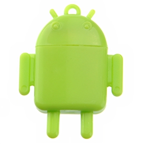 BuySKU72815 Cute Mini Android Robot Shaped High-speed USB 2.0 Micro SD /TF Memory Card Reader (Green)