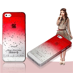 BuySKU72950 Fashion Color Gradient Water Droplets Style Hard Protective Back Case Cover for iPhone 5 (Red)