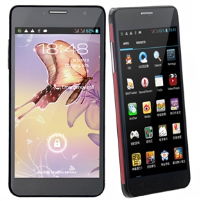BuySKU72961 JXD P200 MTK6589 Quad-core 512MB/4GB Android 4.1 Dual-camera GPS 5.0-inch Capacitive 3G Smartphone (Black)