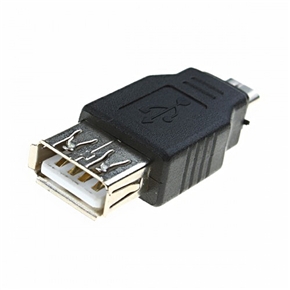 BuySKU72550 Micro USB 5-pin Male to Standard USB 2.0 Female Adapter Converter (Black)