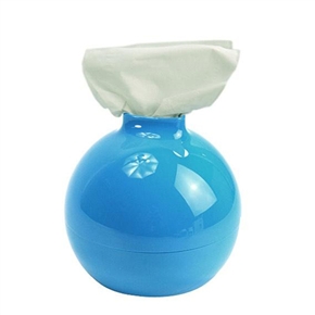 BuySKU72725 Novelty Plastic Round Bomb Shaped Tissue Box Paper Towel Tube Paper Pot (Blue)