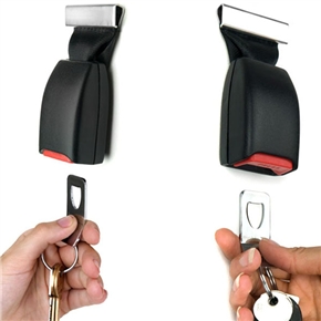 BuySKU72542 Novelty Wall-mounted Seat Belt Safety Seatbelt Hook Buckle Up Key Holder (Black)