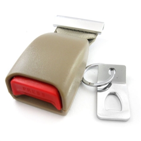 BuySKU72541 Novelty Wall-mounted Seat Belt Safety Seatbelt Hook Buckle Up Key Holder (Light Brown)