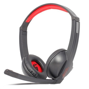 BuySKU72974 Senic G1 Head-band Type 3.5mm-plug Wired Gaming Headset Headphone with Detachable Microphone (Red & Black)