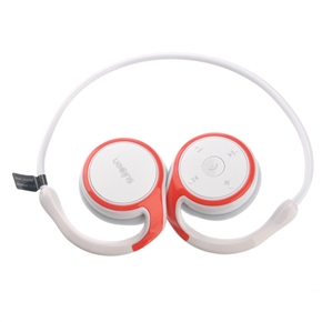 BuySKU72928 Suicen AX-610 Folding Wireless Bluetooth Stereo Neckband Headset Headphone with MIC for Mobile Phone /PC (Red+White)