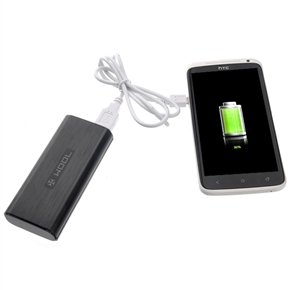 BuySKU72999 WOOL WPB-Q5 5200mAh Mobile Power Bank Battery Charger with LED Flashlight for iPhone /iPod /Samsung /Nokia (Black)