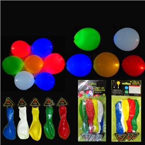 BuySKU73584 12-inch LED Light Up Balloon Party Wedding LED Flashing Inflatable Balloon Lamp - 10 pcs/set