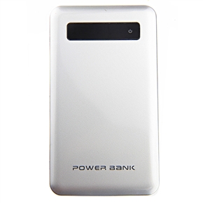 6000mAh Ultra-thin Mobile Power Bank External Battery Charger with Touch Switch for iPhone /iPod /Samsung (Silver)