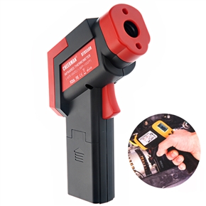 BuySKU73276 Cheerman DT8550H Gun-shaped Handheld LCD Display Infrared Thermometer Temperature Meter Detector (Black+Red)