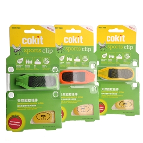 BuySKU73570 Cokit Waterproof Natural Deet-free Anti-mosquito Sports Clip with 2 Mosquito Repellent Refills (Random Color)