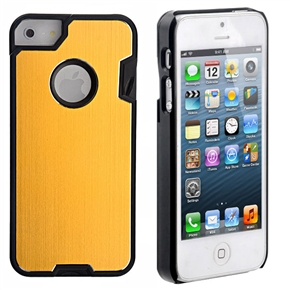 BuySKU73233 Cool Brushed Metal Hard Protective Back Case with Folding Knife & All-in-one Life-saving Card for iPhone 5 (Golden)