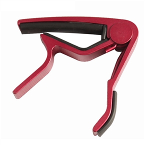 BuySKU73318 Durable Metal Single-handed Trigger Style Tune Quick-Change Guitar Capo (Red)
