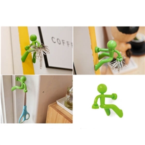 BuySKU73493 Novelty Wall Climbing Strong Magnetic Man Style Key Holder (Green)