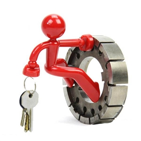 BuySKU73495 Novelty Wall Climbing Strong Magnetic Man Style Key Holder (Red)