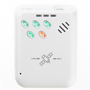 BuySKU73474 P007 Tri-band GSM /GPRS /GPS Mini Personal GPS Tracker with 2-way Conversation /SOS Alert (White)