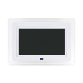 BuySKU73256 Succinct 7 inch TFT LCD Wide Screen Digital Photo Frame and Media Player with Remote - White