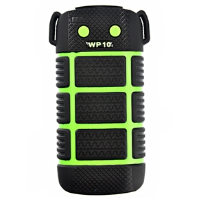 BuySKU73409 WP10 5600mAh Waterproof Mobile Power Bank with LED Torch /SOS Light /IR Laser Pointer for Cellphone (Black+Green)