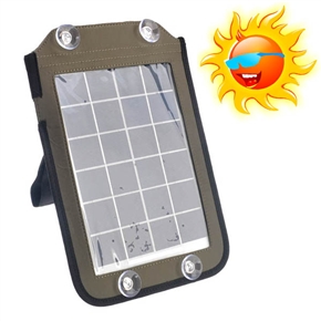 BuySKU73501 YG-050 5W Waterproof Outdoor Travel Solar Charger Bag with Stand for Cell Phone /Mobile Power /GPS /MP4 (Olive Green)