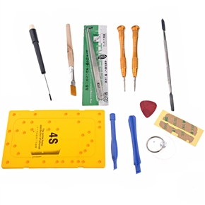 BuySKU73850 12-in-1 Professional Cell Phone Opening Repair Tools Set for iPhone 4S/ iPhone 4