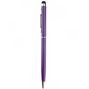 BuySKU73745 2-in-1 Universal Capacitive Touch Screen Stylus Pen & Ballpoint Pen for iPhone /iPad /Smartphone (Purple)