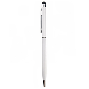 2-in-1 Universal Capacitive Touch Screen Stylus Pen & Ballpoint Pen for iPhone /iPad /Smartphone (White)