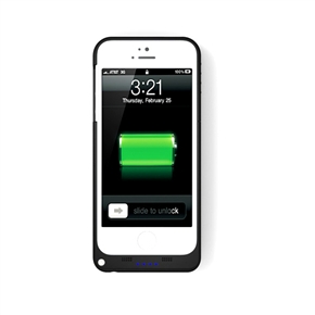 BuySKU73670 2200mAh Mobile Power Bank Backup Battery Protective Back Case with Stand for iPhone 5 (Black)