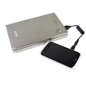 BuySKU73740 26000mAh Dual Output Mobile Power Bank Emergency Charger for Laptop /Mobile Phone /Tablet PC /PSP /DV (Silver Grey)