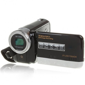 BuySKU61183 3.0" Touch LCD 5.0MP 1080 FHD Digital Video Camera with 16X Optical Zoom /HDMI /TV /SD /USB