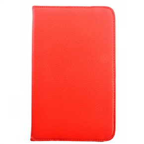 BuySKU73927 360-degree Rotating Stand Litchi Texture PU Protective Flip Case for Samsung Galaxy Tab 3 8.0 T310 /T311 /T315 (Red)
