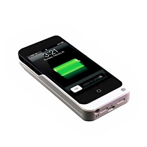 BuySKU73816 4200mAh Mobile Power Bank Backup Battery Protective Back Case with Stand for iPhone 5 (White)