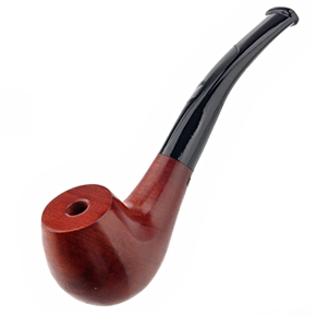 BuySKU74013 883 Durable Detachable Red Wood Wooden Men's Cigarette Smoking Pipe