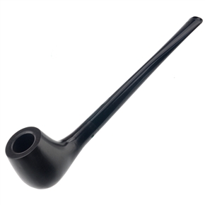 BuySKU74002 9003 Classical Long & Straight Sandalwood Men's Cigarette Tobacco Smoking Pipe (Black)