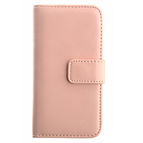 BuySKU73686 Detachable Crazy Horse Pattern PU Protective Magnetic Case Cover with Card Holders for iPhone 5 (Pink)