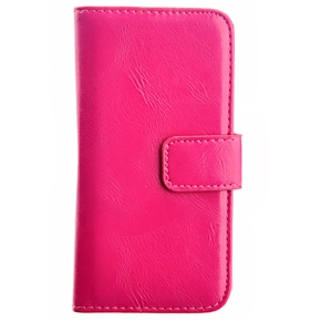 BuySKU73685 Detachable Crazy Horse Pattern PU Protective Magnetic Case Cover with Card Holders for iPhone 5 (Rosy)