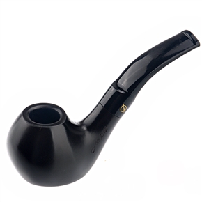 BuySKU74017 Exquisite Detachable Flat-bottom Style Sandalwood Bowl Men's Tobacco Smoking Pipe (Black)