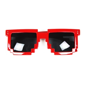 BuySKU74107 M09 Retro Style Full Frame Oversized Lens UV Protection Unisex Sunglasses (Red)