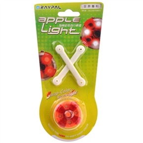 BuySKU73871 Portable Super-bright 4-LED Swap-color Red /White Bicycle Bike LED Head Light /Tail Light (Orange)