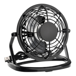 BuySKU73825 Ultra-quiet USB Powered Plastic Mini Electric Cooling Fan with PC /Laptop /Notebook (Black)