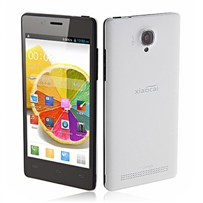 BuySKU74103 XIAOCAI X9 Android 4.2 MTK6589 Quad-core 4.5-inch QHD IPS Screen Dual-camera GPS 1GB/4GB 3G Smartphone (White)