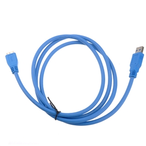 BuySKU74272 1.5M 5Gbps Super-speed USB 3.0 A Male to Micro B Male Data Sync HDD Cable Extension Cable (Blue)