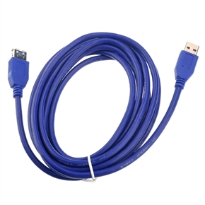 BuySKU74270 3M 5Gbps Super-speed USB 3.0 A Male to A Female Data Sync Cable Extension Cable (Blue)
