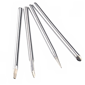 BuySKU74275 4-in-1 30W Replacement Lead-free Soldering Iron Tips Set (Silver)
