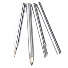BuySKU74274 4-in-1 40W Replacement Lead-free Soldering Iron Tips Set (Silver)